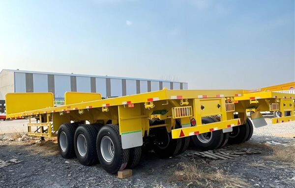 2 Axle 20ft Flatbed Container Trailer