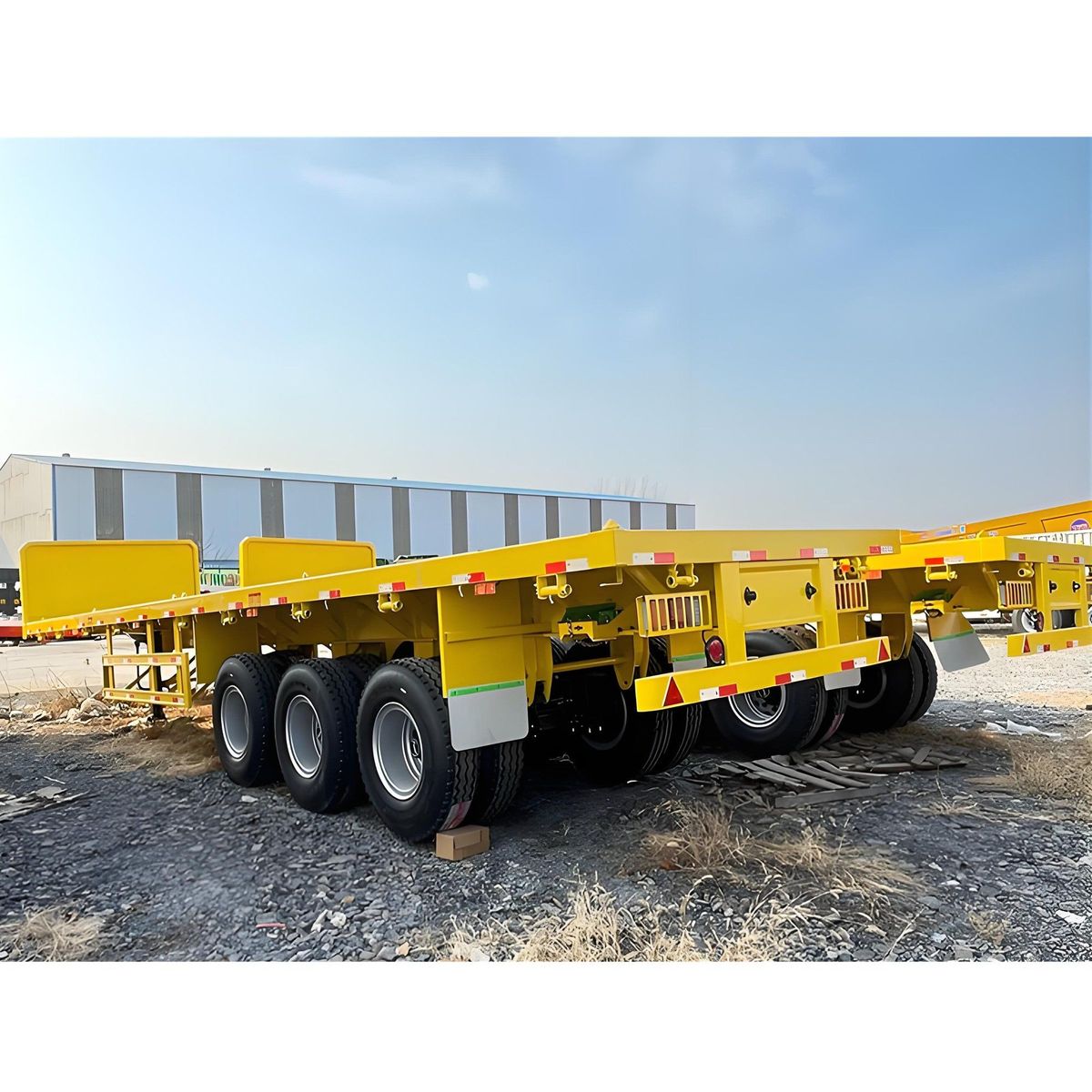 3 Units Flatbed Trailer shipped to Tanzania