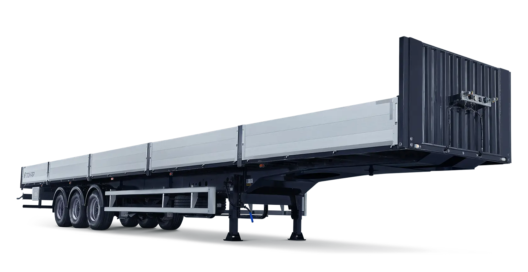 Flatbed Semi Trailer manufactured by TITAN Vehicle