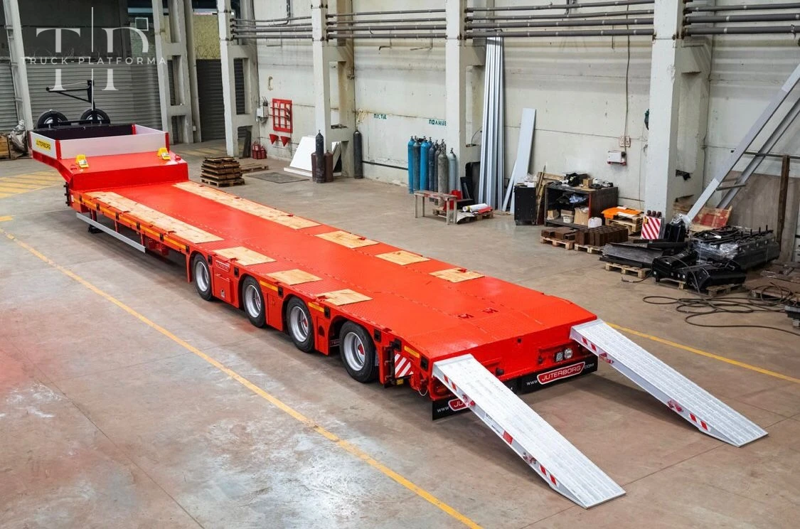 Lowbed Semi Trailer manufactured by TITAN Vehicle